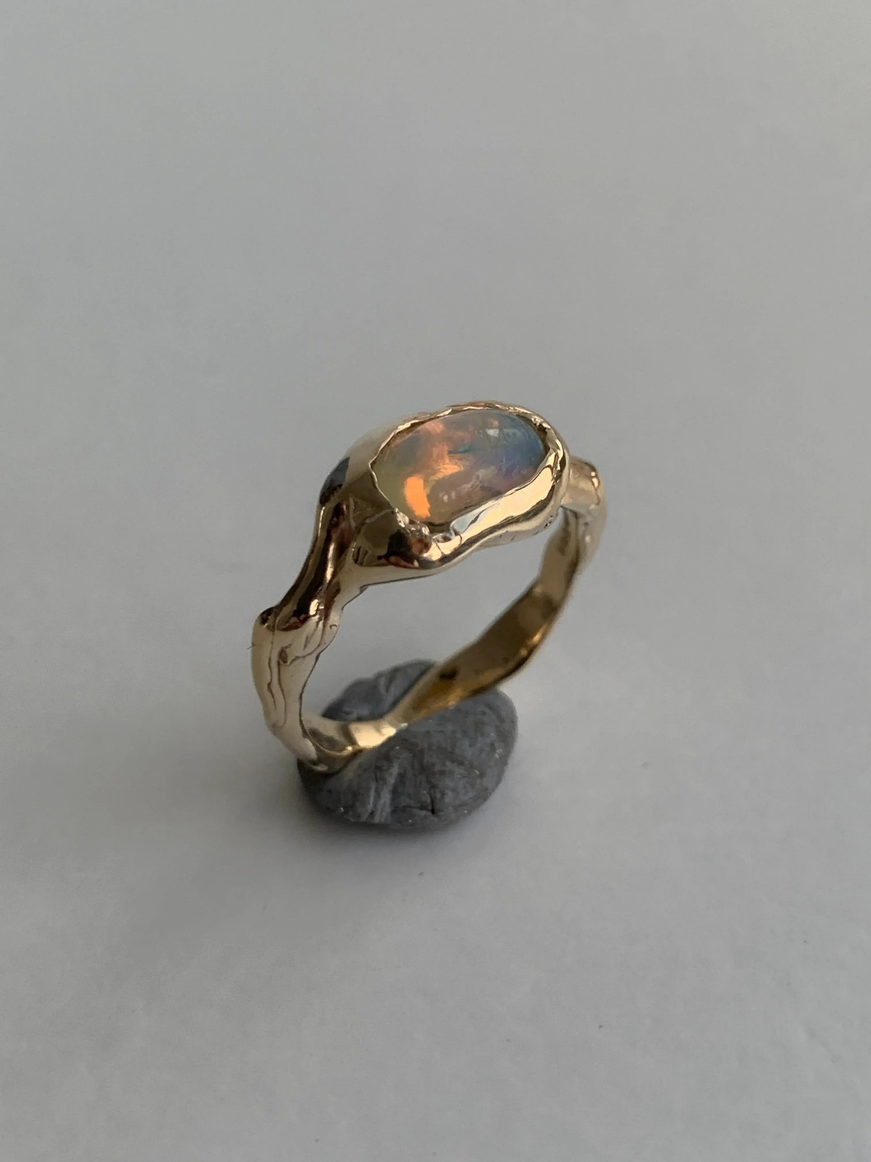 AURA, GOLD & OPAL RING - ANYOTHERKINGDOM