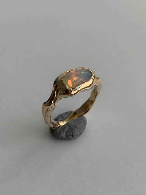 AURA, GOLD & OPAL RING - ANYOTHERKINGDOM