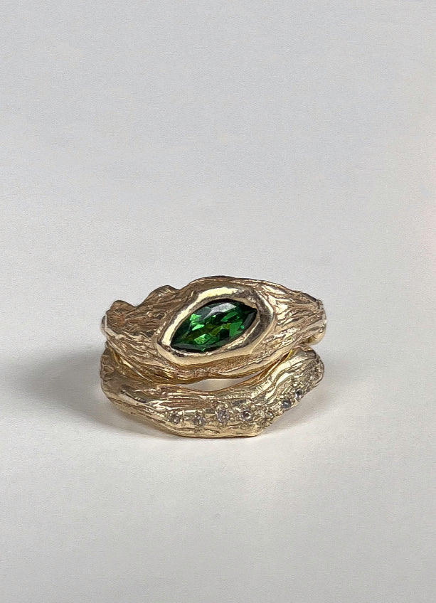 bespoke engagement ring set in gold