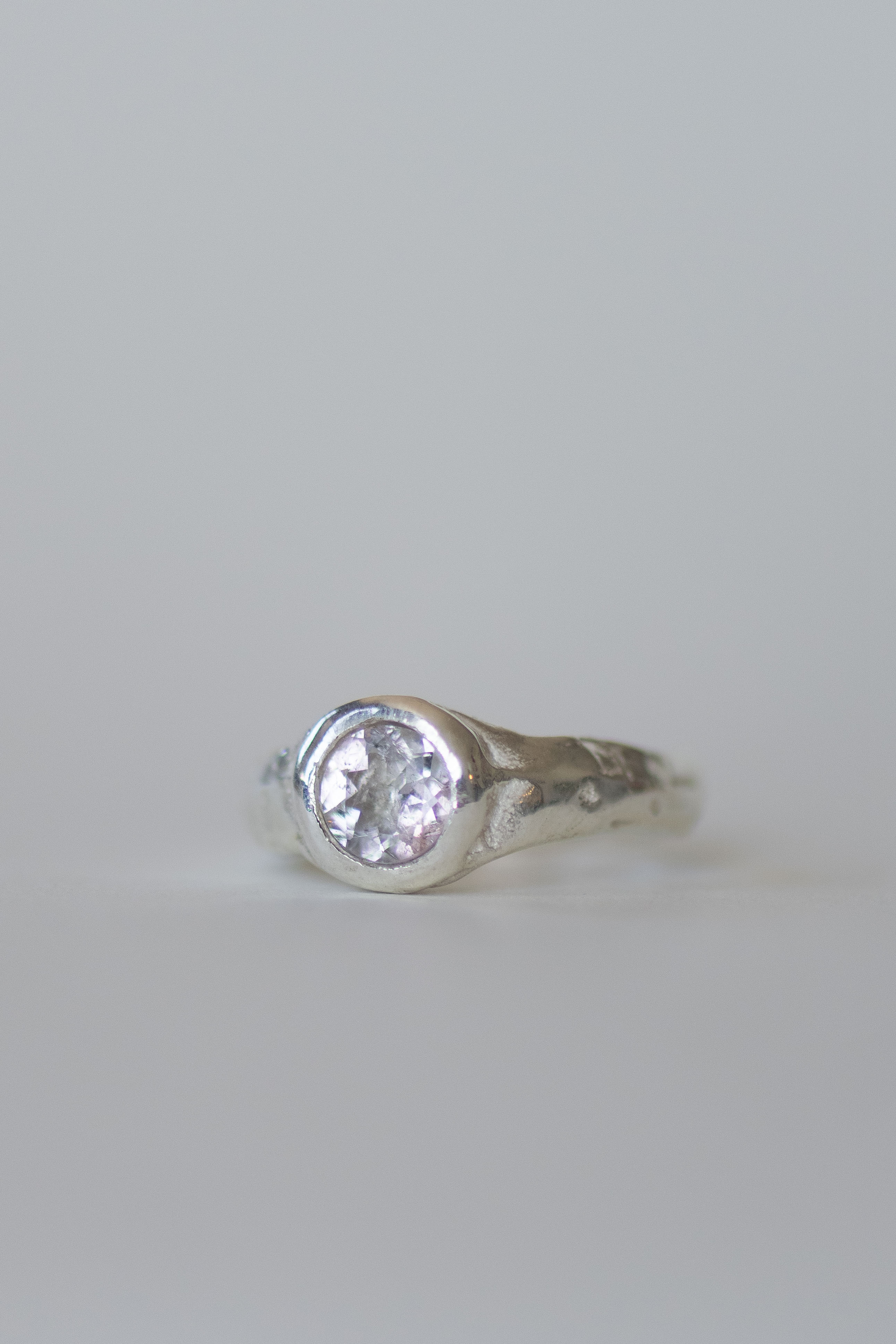 MYST PINK TOURMALINE RING UK M
