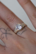 MYST PINK TOURMALINE RING UK M