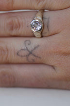 MYST PINK TOURMALINE RING UK M
